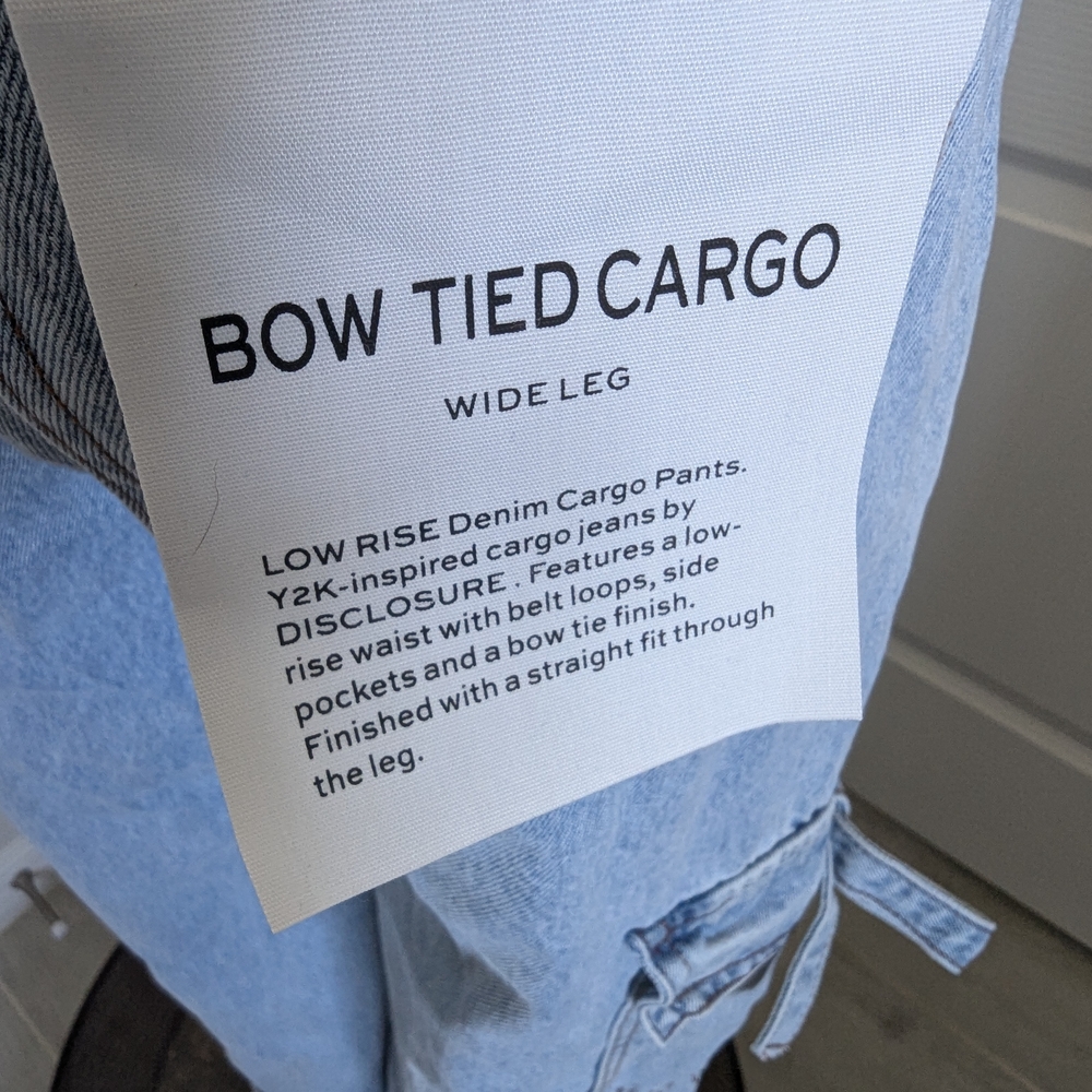 Light Blue Wide Leg Jeans - Picture 6 of 6